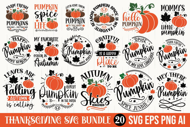 Thanksgiving Svg Bundle , Farmhouse Sign Design, Fall Design, punpkin Design SVG designmaster24 