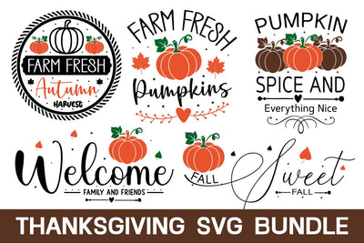 Thanksgiving Svg Bundle , Farmhouse Sign Design, Fall Design, punpkin Design SVG designmaster24 