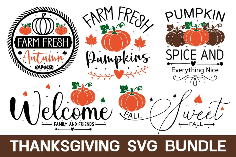 Thanksgiving Svg Bundle , Farmhouse Sign Design, Fall Design, punpkin Design SVG designmaster24 