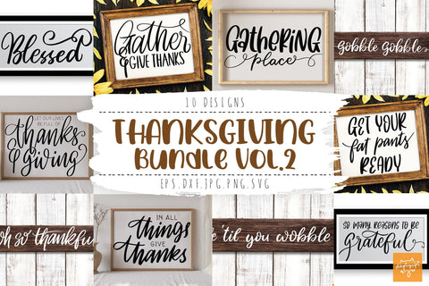 Thanksgiving SVG Bundle Farmhouse Sign SVG dapiyupi store 