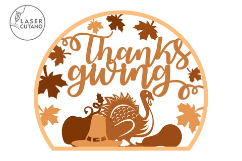 THANKSGIVING Svg Bundle Multilayer Laser Cut Files, Mandala, Round Sign SVG, 3D Designs, Mini Design Bundles SVG LaserCutano 