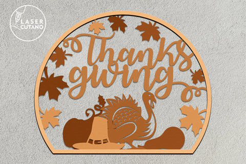 THANKSGIVING Svg Bundle Multilayer Laser Cut Files, Mandala, Round Sign SVG, 3D Designs, Mini Design Bundles SVG LaserCutano 