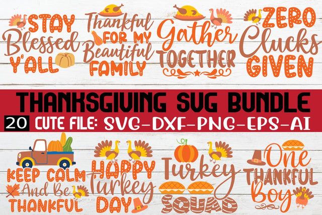 Thanksgiving SVG Bundle | Pumpkin Svg | Autumn Svg | Fall Svg Bundle | SVG Rafiqul20606 