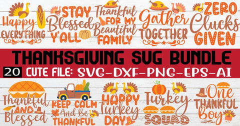 Thanksgiving SVG Bundle | Pumpkin Svg | Autumn Svg | Fall Svg Bundle | SVG Rafiqul20606 