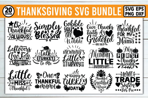 Thanksgiving SVG Bundle SVG Ariyan 