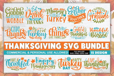 Thanksgiving SVG Bundle SVG Ariyan 