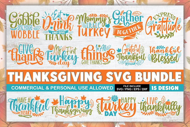 Thanksgiving SVG Bundle SVG Ariyan 