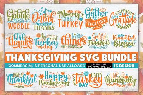 Thanksgiving SVG Bundle SVG Ariyan 