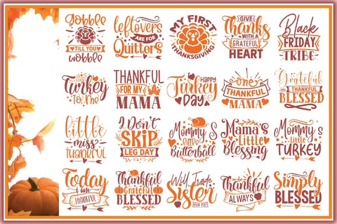 Thanksgiving SVG Bundle SVG Ariyan 