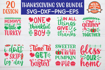 Thanksgiving SVG Bundle SVG BB Type Studios 