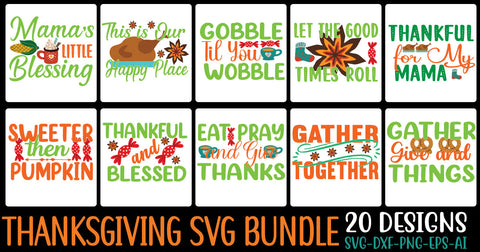 Thanksgiving svg bundle SVG Cut File SVGs, Quotes and Sayings, Food & Drink, Holiday,On Sale, SVG Studio Innate 