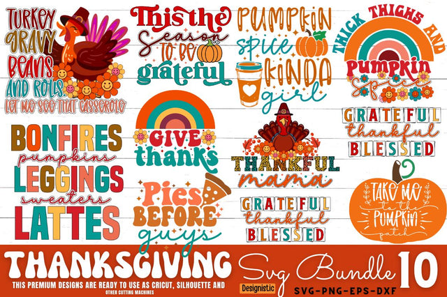 Thanksgiving SVG Bundle SVG DESIGNISTIC 