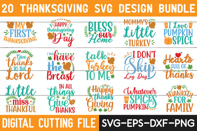 Thanksgiving SVG Bundle SVG md faruk hossain 