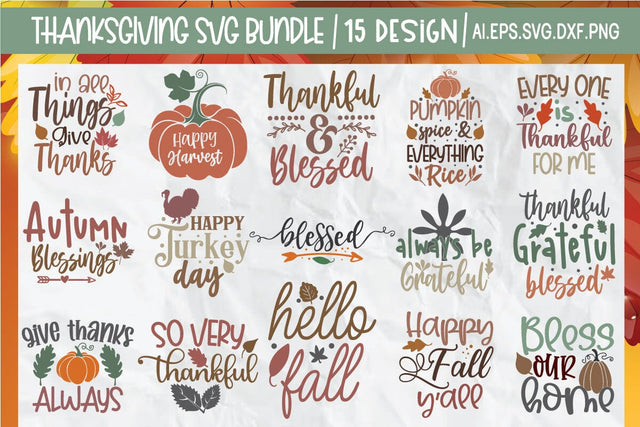 Thanksgiving SVG Bundle SVG md faruk hossain 