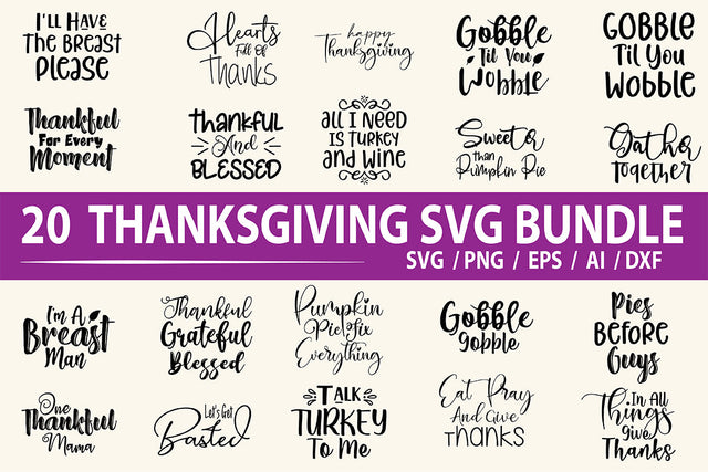 Thanksgiving SVG Bundle SVG nirmal108roy 