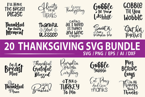 Thanksgiving SVG Bundle SVG nirmal108roy 