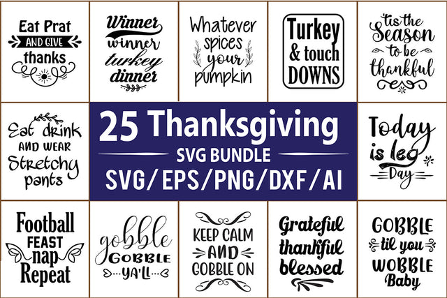 Thanksgiving SVG Bundle SVG nirmal108roy 