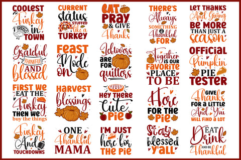 Thanksgiving SVG Bundle SVG Regulrcrative 