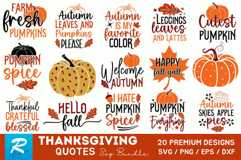 Thanksgiving SVG Bundle SVG Regulrcrative 