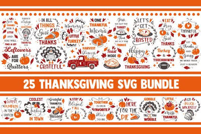 Thanksgiving SVG Bundle, thankful svg, blessed svg, turkey svg, fall svg, svg designs, svg quotes, gather svg, gobble svg, grateful svg, png SVG James 