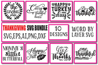 Thanksgiving SVG Bundle Voi. 1 SVG Craftlabsvg24 