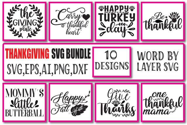 Thanksgiving SVG Bundle Voi. 1 SVG Craftlabsvg24 