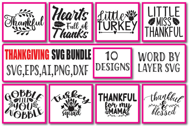 Thanksgiving SVG Bundle Voi. 2 SVG Craftlabsvg24 