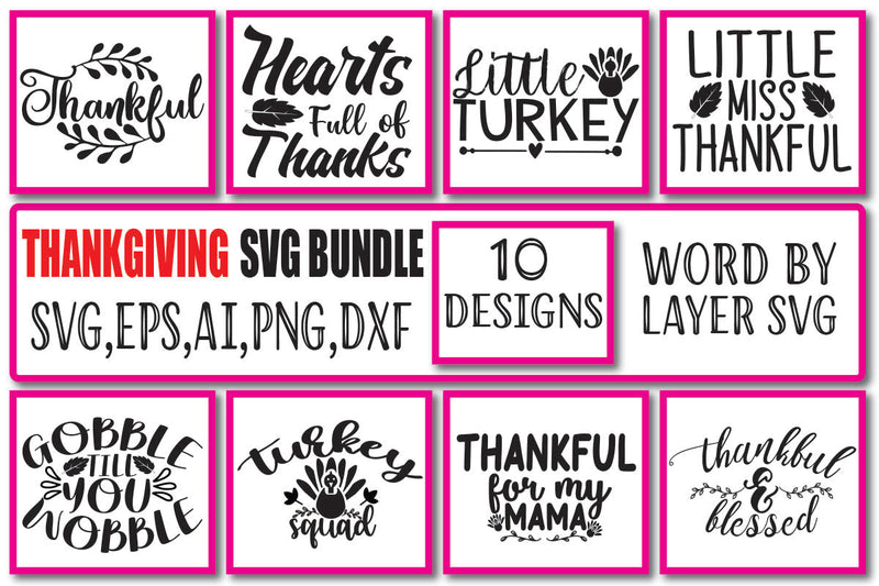 Thanksgiving SVG Bundle Voi. 2 SVG Craftlabsvg24 