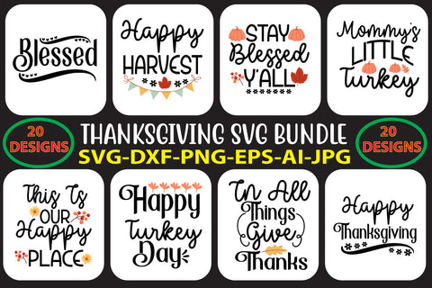 Thanksgiving Svg Bundle Vol. 2 SVG Syaman 