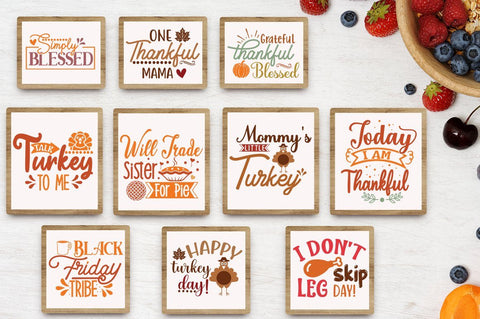 Thanksgiving SVG Bundle.Thanksgiving SVG Bundle, thankful svg, blessed svg, SVG Designangry 