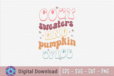 Thanksgiving SVG, Cozy sweaters and pumpkin spice SVG FiveStarCrafting 