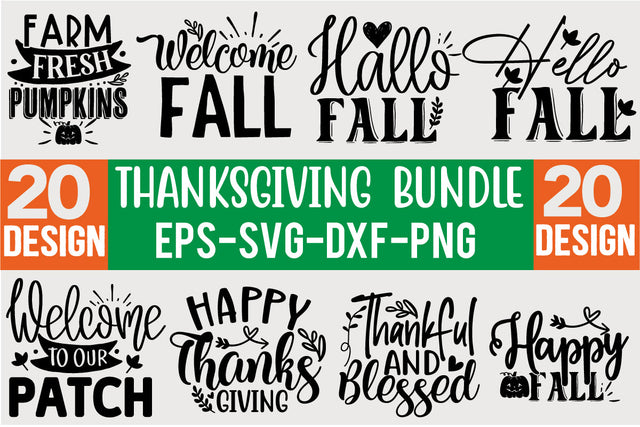 Thanksgiving SVG Design Bundle SVG CraftingStudio 