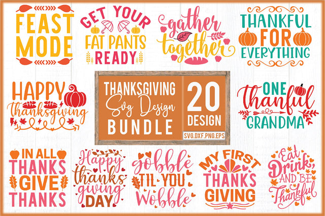 Thanksgiving SVG Design Bundle SVG Creativeart88 