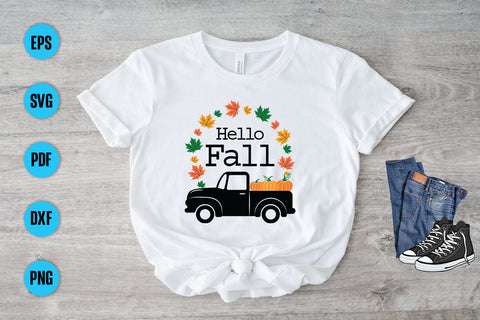 Thanksgiving Svg Design, Hello Fall Svg Design, Hallo Pumpkin Svg Design, Fall Svg SVG Debashish Barman 