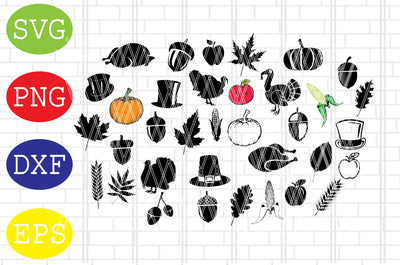 Thanksgiving svg, Fall svg, Autumn svg, Autumn Bundle svg, Pumpkin svg, Turkey svg, Apple Svg, Acorn Svg SVG DigitalSvgFiles 