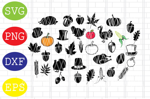 Thanksgiving svg, Fall svg, Autumn svg, Autumn Bundle svg, Pumpkin svg, Turkey svg, Apple Svg, Acorn Svg SVG DigitalSvgFiles 