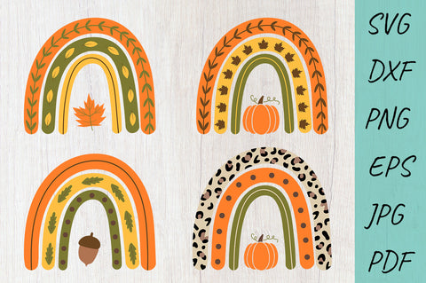 Thanksgiving SVG, Fall SVG, Fall Rainbow, Pumpkin Rainbow SVG Irina Ostapenko 