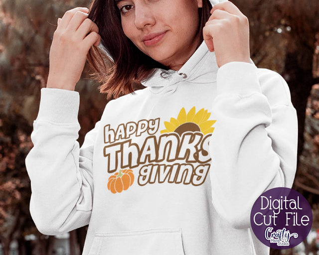 Thanksgiving Svg, Fall Svg, Happy Thanksgiving Cut File SVG Crafty Mama Studios 