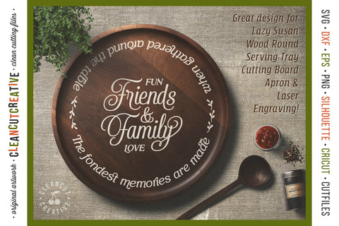 Thanksgiving SVG | Friends & Family memories gathered round the table SVG CleanCutCreative 