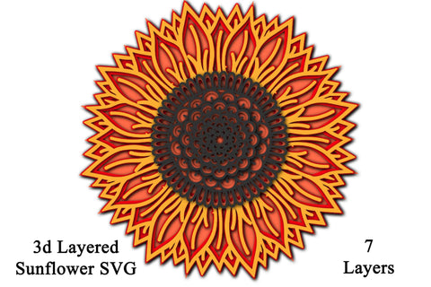 Thanksgiving SVG Layered Mandala Bundle - 5 designs, turkey, sunflower, maple leaf, pilgrim hat, pumpkin SVG Digital Honeybee 