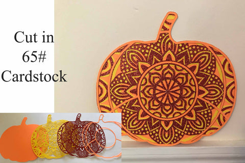 Thanksgiving SVG Layered Mandala Bundle - 5 designs, turkey, sunflower, maple leaf, pilgrim hat, pumpkin SVG Digital Honeybee 