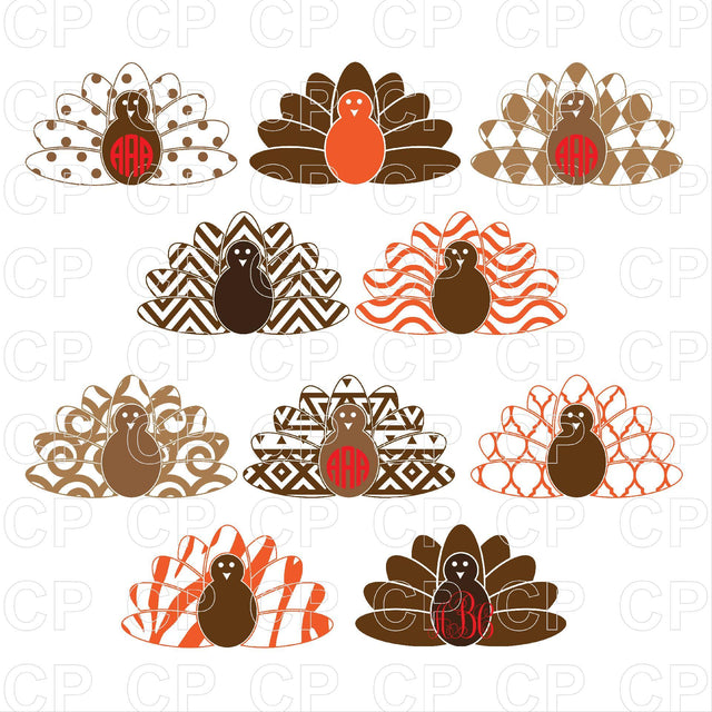 Thanksgiving Turkey SVG Bundle SVG cutperfectstudio
