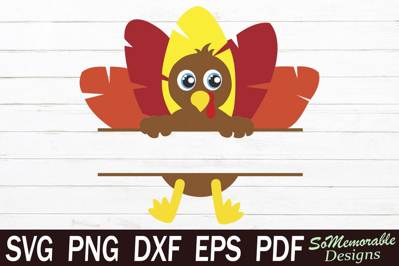Thanksgiving Turkey SVG SoMemorableDesigns 