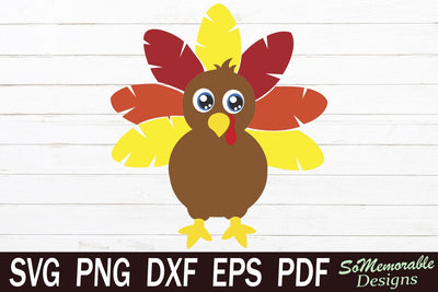 Thanksgiving Turkey SVG SoMemorableDesigns 