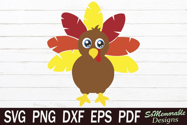 Thanksgiving Turkey SVG SoMemorableDesigns 
