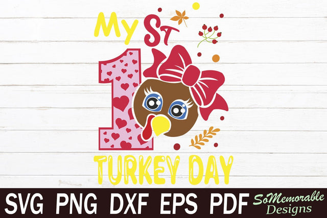 Thanksgiving Turkey SVG SoMemorableDesigns 
