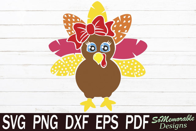 Thanksgiving Turkey SVG SoMemorableDesigns 