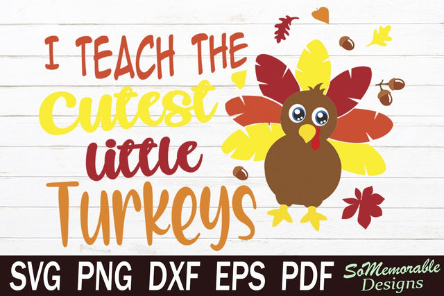 Thanksgiving Turkey SVG SoMemorableDesigns 