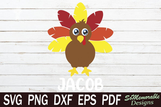 Thanksgiving Turkey SVG SoMemorableDesigns 