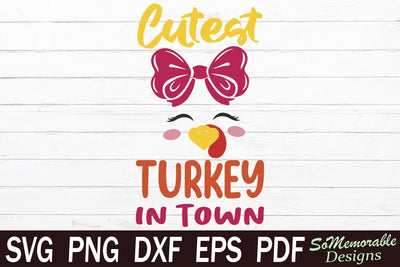 Thanksgiving Turkey SVG SoMemorableDesigns 